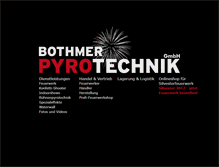 Tablet Screenshot of bothmer-pyrotechnik.com
